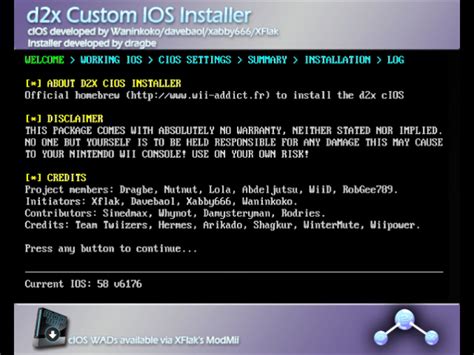 d2x cios installer freezes.